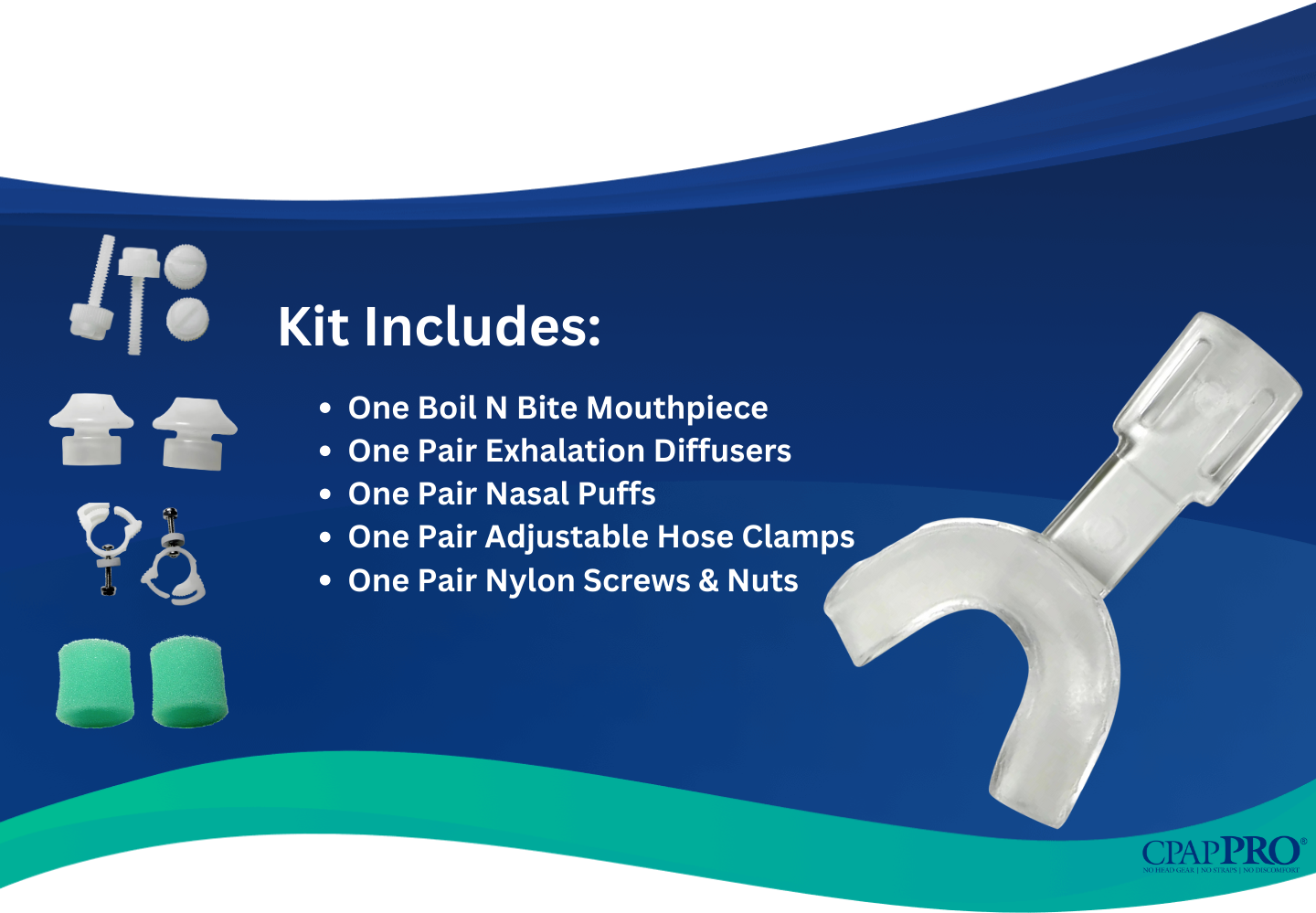 CPAP PRO kit parts